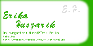 erika huszarik business card